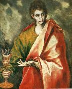El Greco st john the evangelist oil painting artist
